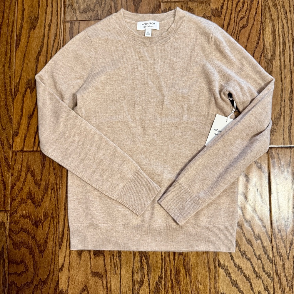 NORDSTROM 100% Cashmere Crewneck Sweater NWT - Picture 6 of 11